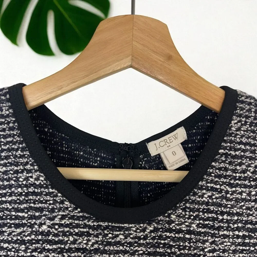 J. Crew Sleeveless Tweed Flare Dress